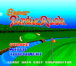 Super Birdie Rush (Japan) Title Screen